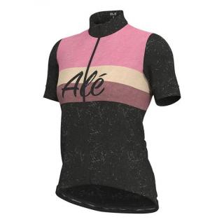 Letní cyklistický dres dámský ALÉ CLASSIC STORICA černý - 2XS L21126543