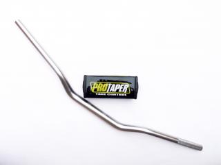 pitbike řídítka bez hrazdy FAT BAR s chráničem PROTAPER – titanium (Originální náhradní díly na pitbike)