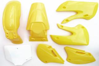 pitbike sada plastů Stomp KZ/KZR žluté (Originální náhradní díly na pitbike)