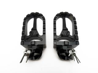 pitbike stupačky CNC černé, Stomp, DemonX, WPB