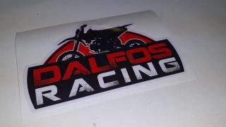 Samolepka s logem Dalfos Racing (Podpoř pitbike shop)