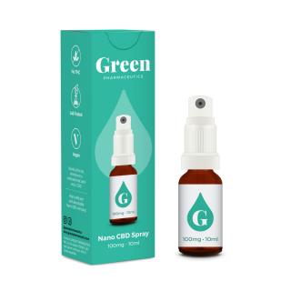 Green Pharma CBD Nano sprej 100mg/300mg Obsah CBD: 100mg (objem 10ml)