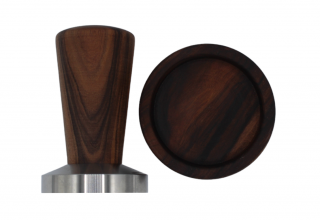 Heavy Tamper Big Top Palisandr Santos + Tamper Holder Ø39,3mm (flat) pro Flair Standart