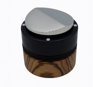 Push Tamper/Coffee Distributor - Zebrano Coffee Distributor nerez 58.4mm