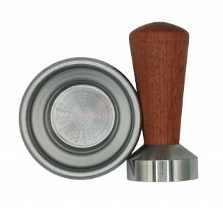 TAMPER 41mm OŘECH + KOŠÍK 7-9g