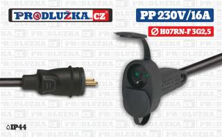 Prodlužovací přívod dvojzásuvka Legrand 230V/16A/3G2,5 Délka 10 m