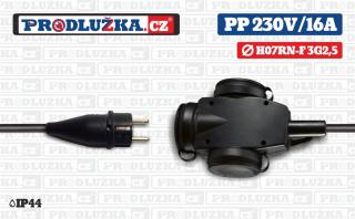 Prodlužovací přívod trojzásuvka ABL 230V/16A/3G2,5 Délka 10 m