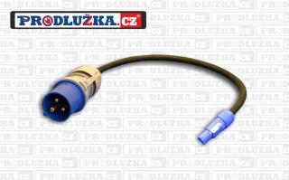 Redukce 32A/3p Vidlice na Powercon NEUTRIK inlet 1m