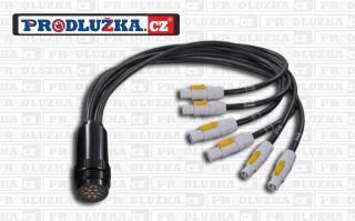 Socapex   spider  spojka 19P+N-6x Powercon 3G2,5/230V/16A 1 M