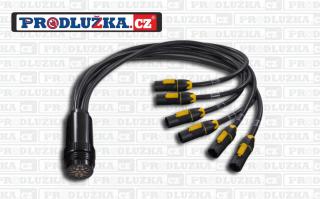 Socapex  spider  spojka 19P+N-6x Powercon True 1 3G2,5/230V/16A 1 M