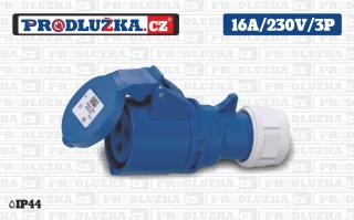 Spojka PCE 230V/16A/3p/IP44