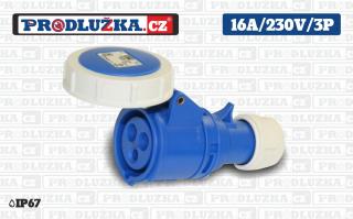 Spojka PCE 230V/16A/3p/IP67