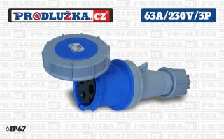 Spojka PCE 230V/63A/3p/IP67