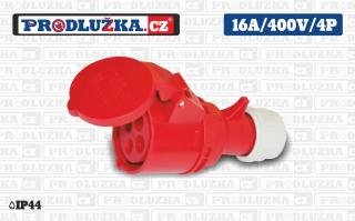 Spojka PCE 400V/16A/4p/IP44