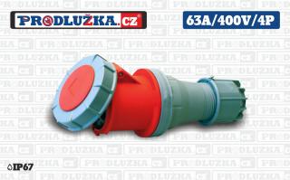 Spojka PCE 400V/63A/4p/IP67