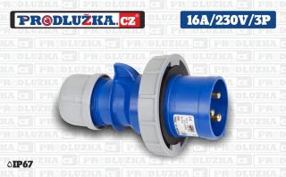 Vidlice PCE 230V/16A/3p/IP67