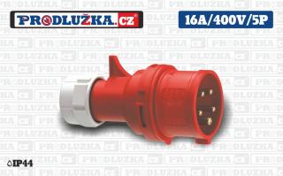 Vidlice PCE 400V/16A/5p/IP44