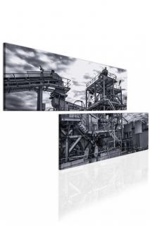 Atypický obraz - industriální motiv Velikost (šířka x výška): 120x60 cm