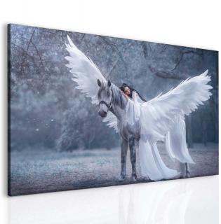 Fantasy Pegas a láska Velikost (šířka x výška): 120x80 cm