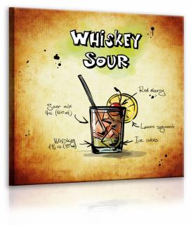 Obraz cedule Whiskey Sour Velikost (šířka x výška): 40x40 cm