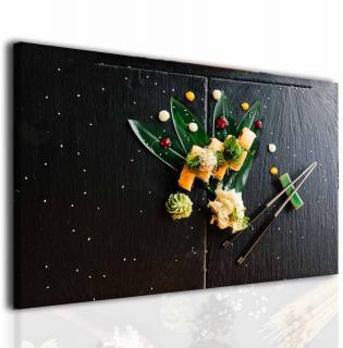 Obraz do jídelny sushi Velikost (šířka x výška): 110x70 cm