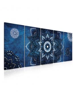 Obraz Kouzelná mandala modrá Velikost (šířka x výška): 150x60 cm