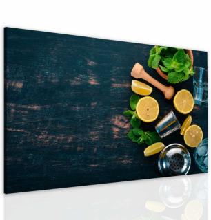 Obraz letní drink mojito Velikost (šířka x výška): 120x80 cm