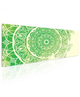 Obraz Mandala green Velikost (šířka x výška): 150x70 cm