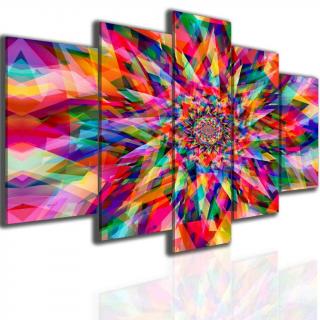 Obraz mandala kaleidoskop Velikost (šířka x výška): 100x50 cm