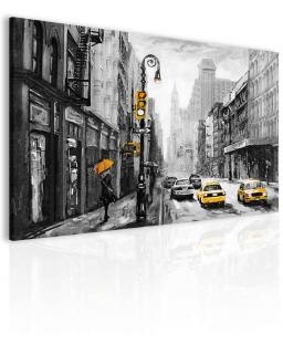 Obraz newyorská ulice žlutá Velikost (šířka x výška): 120x80 cm