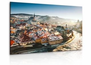 Obraz panoráma Českého Krumlova Velikost (šířka x výška): 120x80 cm