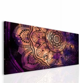 Obraz Ultra violet mandala Velikost (šířka x výška): 150x70 cm