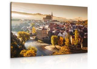 Obraz zámek a kostel Český Krumlov Velikost (šířka x výška): 120x80 cm