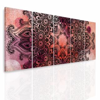 Vícedílný obraz - Mandala na akvarelu III. Velikost (šířka x výška): 150x60 cm