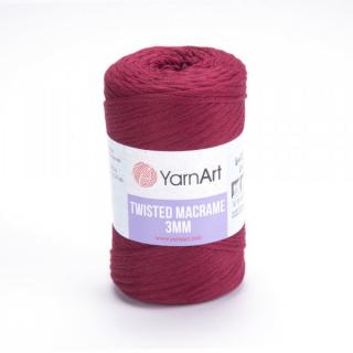 Yarnart Twisted Macrame 3mm příze 250 g 781 Bordó