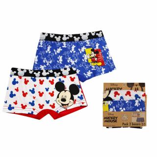 Boxerky MICKEY 2 pack bílé + modré Velikost: 110