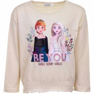 Tričko FROZEN II dl. rukáv BE YOU smetanové Velikost: 104