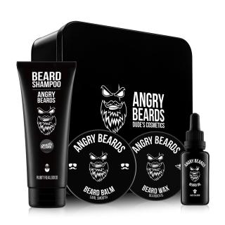 ANGRY BEARDS velká sada péče o vousy Jack Saloon / Smooth