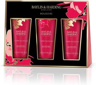 BAYLIS & HARDING dárková sada krémů na ruce Třešňový Květ, 3x50ml