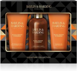 BAYLIS & HARDING pánská dárková sada péče o tělo Černý Pepř a Ženšen, 3ks