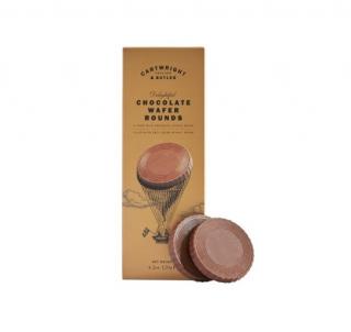 CARTWRIGHT & BUTLER oplatky v čokoládě Chocolate Wafer Rounds GOLD EDITION, 120g