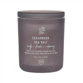 DW HOME vonná svíčka ve skle Cedarwood Sea Salt, střední