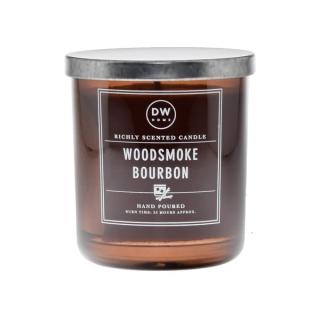 DW HOME vonná svíčka ve skle Woodsmoke Bourbon, střední