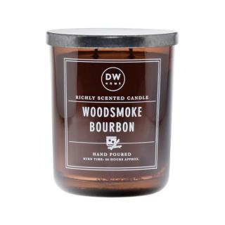 DW HOME vonná svíčka ve skle Woodsmoke Bourbon, velká