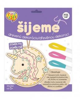 EASY CRAFT kreativní tvoření - šijeme dřevěnou dekoraci - Jednorožec - Unicorn