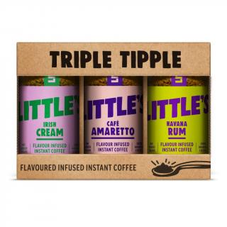 LITTLES dárková sada ochucených instantních káv Tripple Tipple, 3x50g