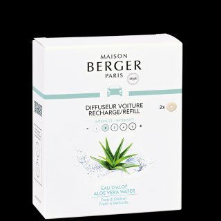 MAISON BERGER PARIS náplň do vůně do auta Aloe Vera Water, 2ks