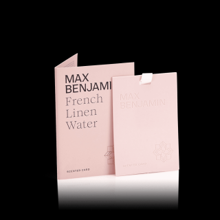 MAX BENJAMIN luxusní vonná karta French Linen Water, 1ks