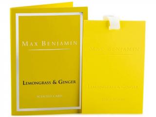 MAX BENJAMIN luxusní vonná karta Lemongrass & Ginger, 1KS