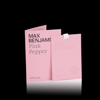 MAX BENJAMIN luxusní vonná karta Pink Pepper, 1ks